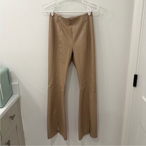 New Free People We The Free Real Deal Vegan Leather Flare Pants, Size 26